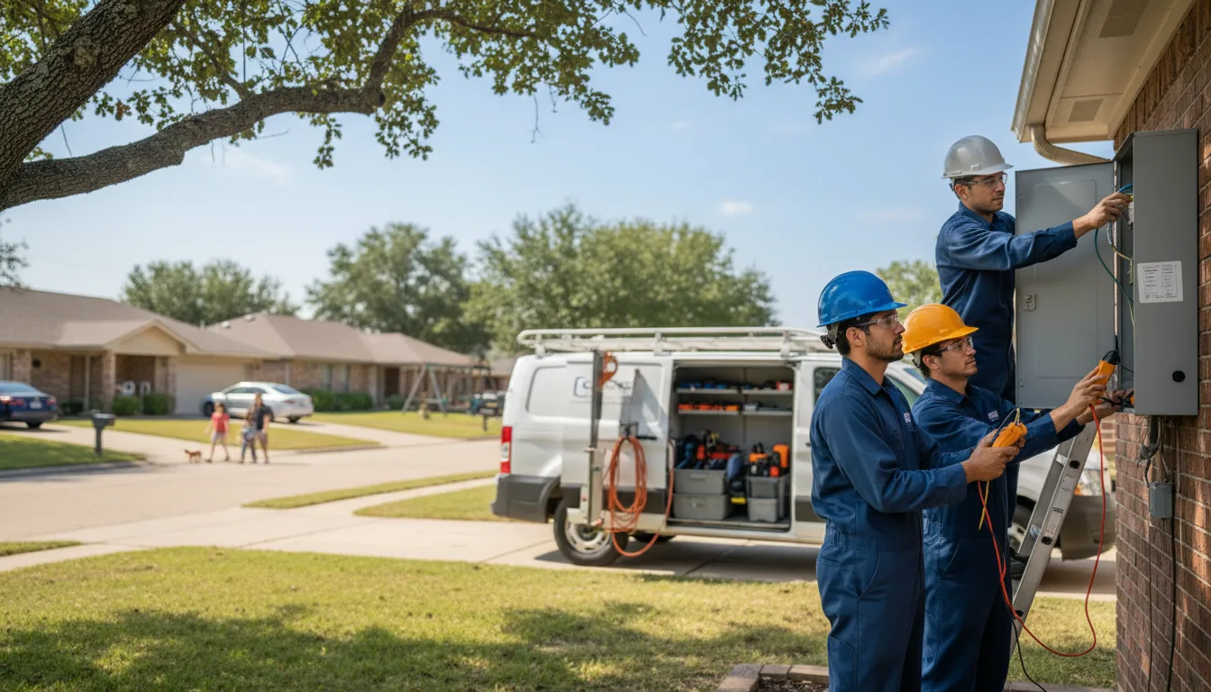 Certified electrician providing emergency electrical services in Coulter, IA